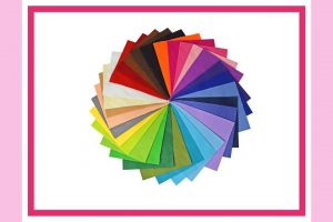 lapjes vilt verschillende kleuren