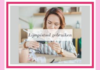 Lijmpistool onmisbaar bij het maken van haarspeldjes lijmpistool haarspeldjes maken lijmen