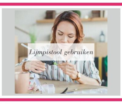 lijmpistool haarspeldjes maken lijmen