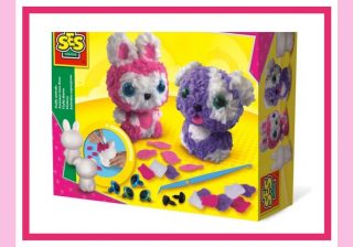 Maak zelf een Fluffy dier met deze 13-delig knutselset Zelf Fluffy dieren maken
