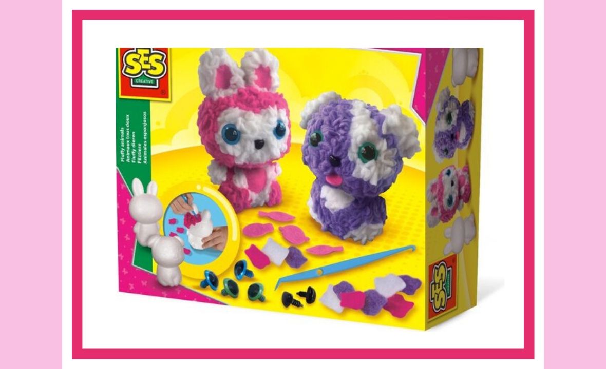 Maak zelf een Fluffy dier met deze 13-delig knutselset Zelf Fluffy dieren maken