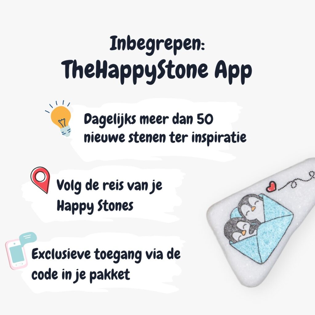Happy stones maken volg je steen
