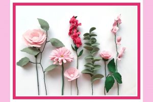Maak je eigen viltboeket bloemen vilt