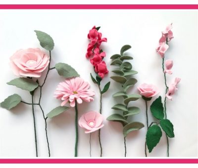 Maak je eigen viltboeket bloemen vilt