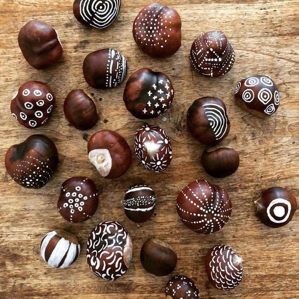 knutselen met kastanjes
