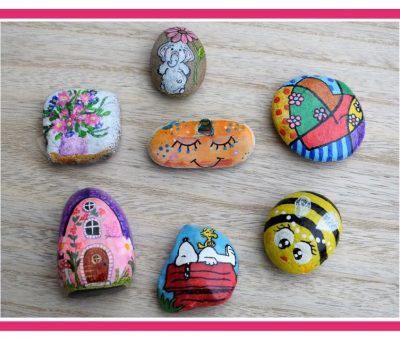 Happy stones voorbeelden inspiratie ideeen