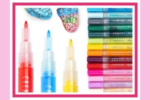 Acryl stiften van Creacol happy stones maken