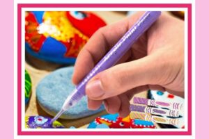 Acrylstiften gebruiken voor happy stones schilderen