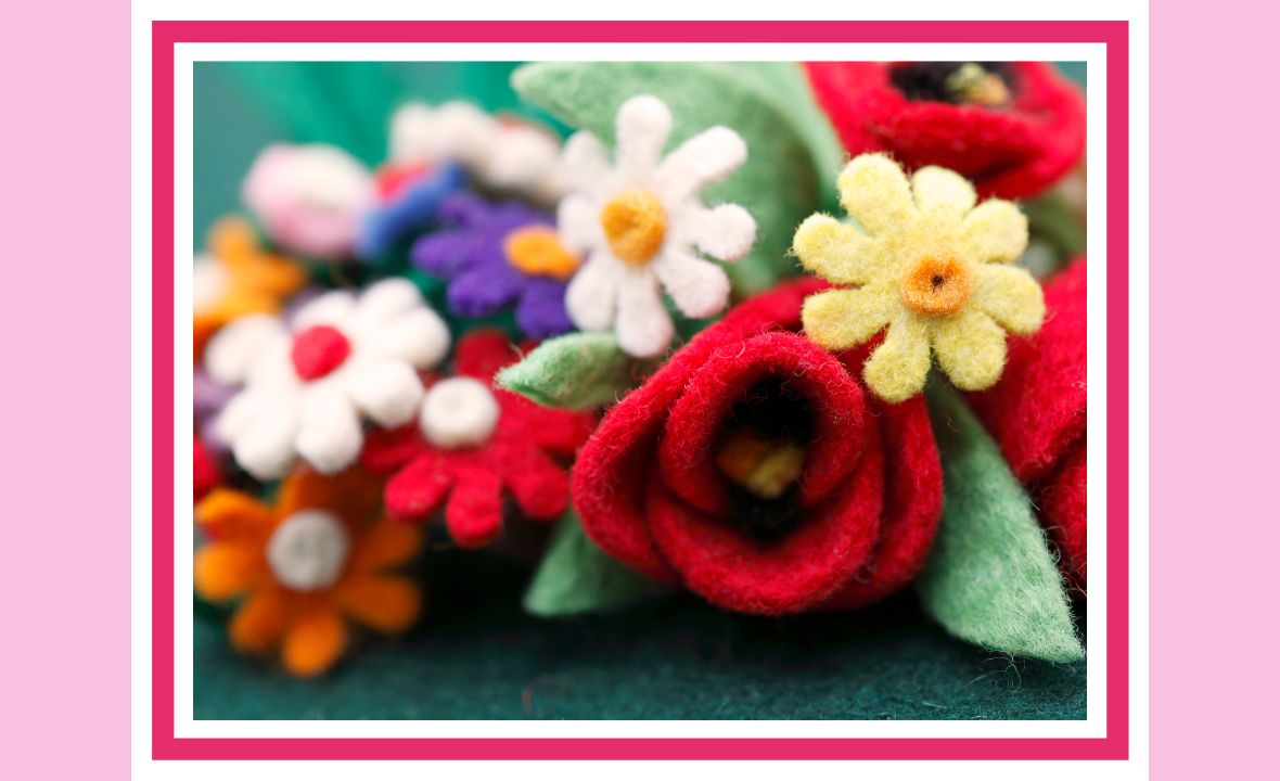 Viltbloemen maken