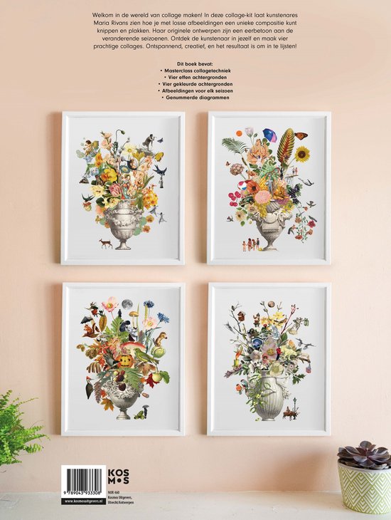 Collage bloemen maken boek