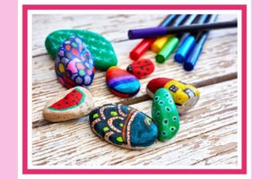 Stenen schilderen vaderdag