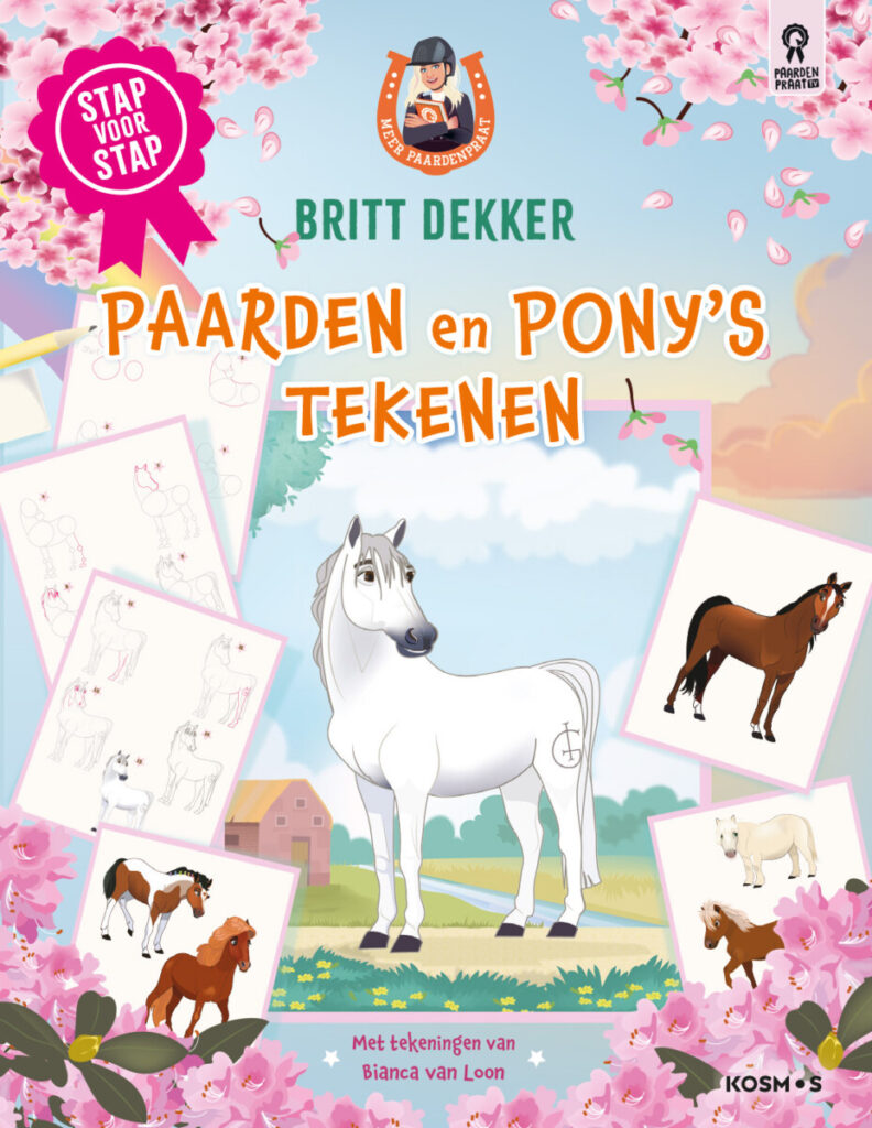 Leer paarden en pony's tekenen boek Britt Dekker