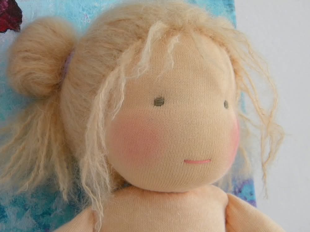 Lijs pop maken gezicht
